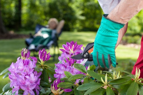 Recyclable garden materials prepared for local waste separation